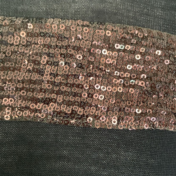 Maje Black Sequin Holiday Sweater FLAWED Size 2 gorgeous - Picture 4 of 10